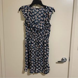 BeBop Women’s Dark Blue Floral Sleeveless Sundress Size Small (New Without Tags)